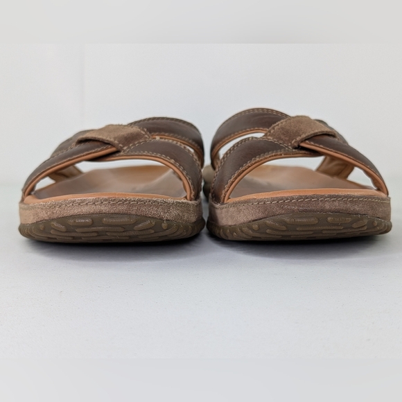 KEEN Hilo Slides Sandals Mens Size 10 Shoes Leather Open Toe Brown Comfort main image 12